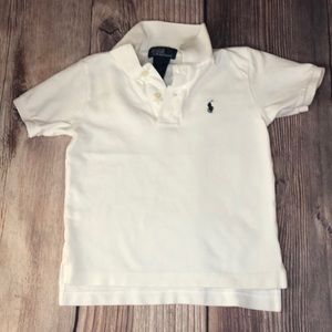 White Ralph Lauren polo shirt